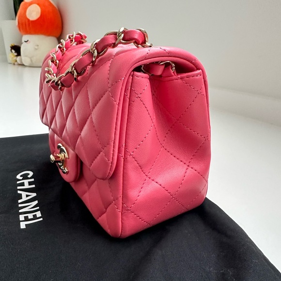 Chanel Mini Square Light Gold Hardware - Picture 3 of 10